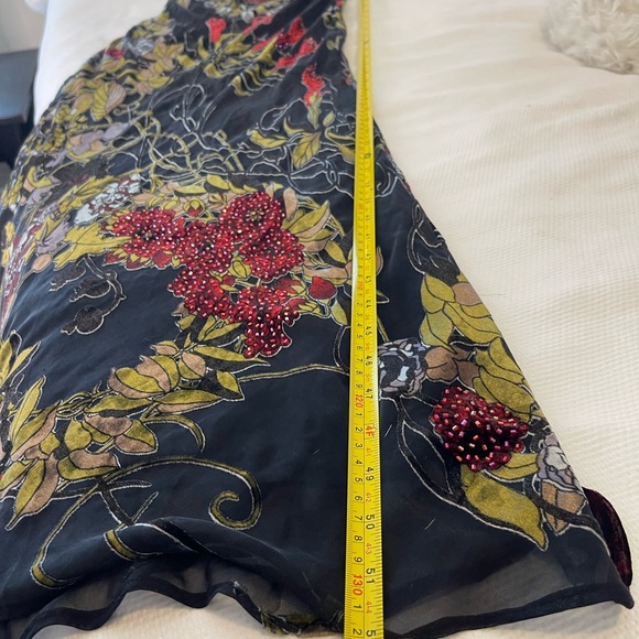 1990’s SILK VELVET ALEX EVENINGS MAXI DRESS SIZE 6P - Picture 14 of 15